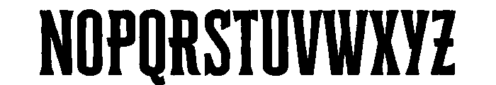 Cheddar Gothic Serif Regular Font UPPERCASE