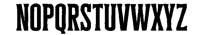 Cheddar Gothic Serif Regular Font LOWERCASE