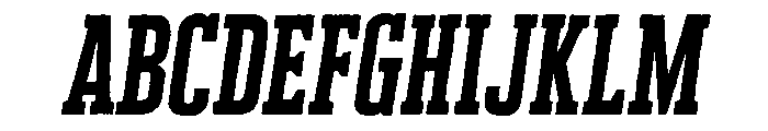 Cheddar Gothic Slab Regular Italic FONT