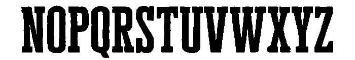 Cheddar Gothic Slab Regular Font LOWERCASE
