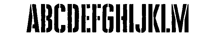 Cheddar Gothic Stencil Regular FONT