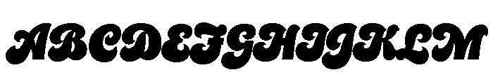 Cheesecake Black Font UPPERCASE
