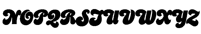 Cheesecake Black Font UPPERCASE