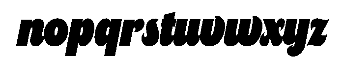 Cheesecake Black Font LOWERCASE