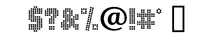 Chicago Regular Font OTHER CHARS
