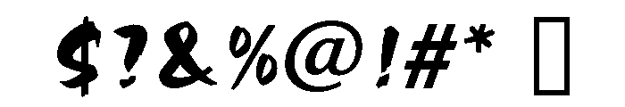 Choc Regular Font OTHER CHARS