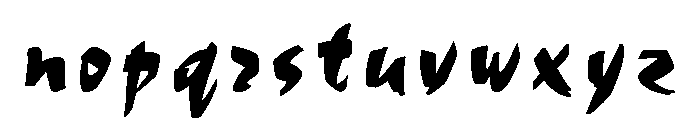 Choc Regular Font LOWERCASE
