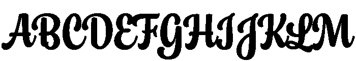 Chonky Poster Font UPPERCASE