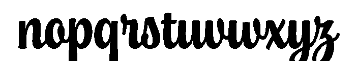 Chonky Poster Font LOWERCASE