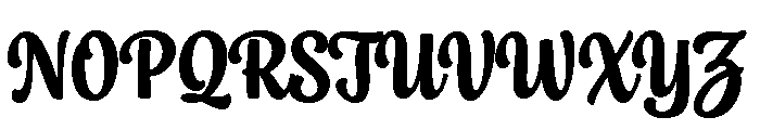 Chonky Regular Font UPPERCASE