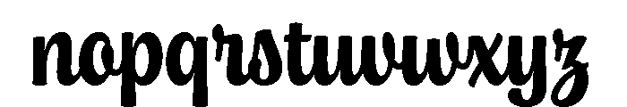 Chonky Regular Font LOWERCASE
