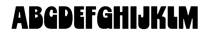 Chorine Large Font UPPERCASE
