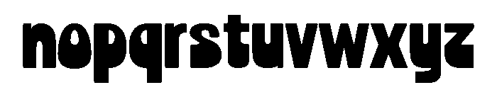 Chorine Large Font LOWERCASE