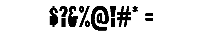 Chorine Regular Font OTHER CHARS