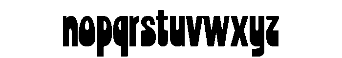 Chorine Regular Font LOWERCASE