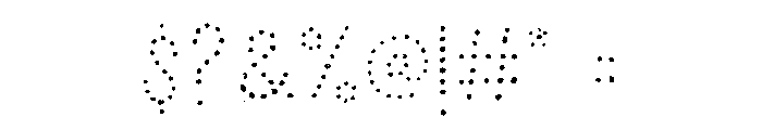 Chronic Dots Font OTHER CHARS