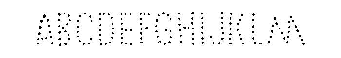 Chronic Dots Font UPPERCASE