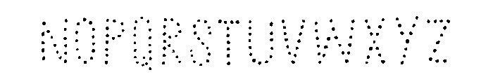 Chronic Dots Font UPPERCASE