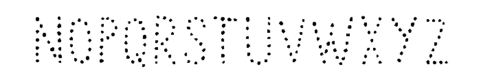 Chronic Dots Font LOWERCASE