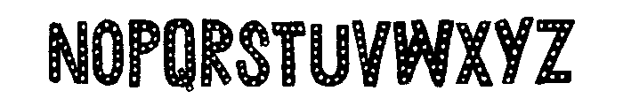 Chronic Dotted Font UPPERCASE