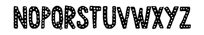 Chronic Dotted Font LOWERCASE