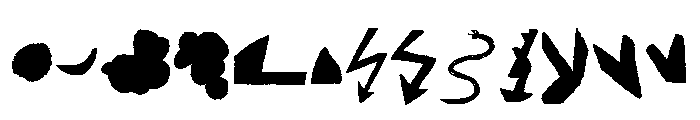 Chronic Extras Font UPPERCASE