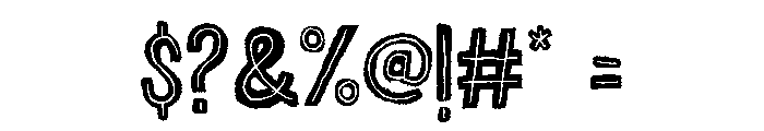 Chronic Inline Font OTHER CHARS