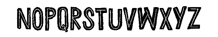 Chronic Inline Font UPPERCASE