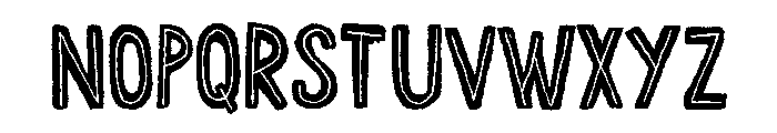 Chronic Inline Font LOWERCASE