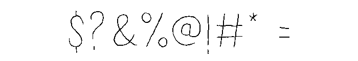 Chronic Line Font OTHER CHARS
