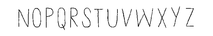 Chronic Line Font UPPERCASE
