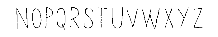 Chronic Line Font LOWERCASE