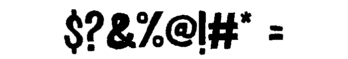 Chronic Regular Font OTHER CHARS