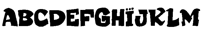 Chub Regular Font UPPERCASE