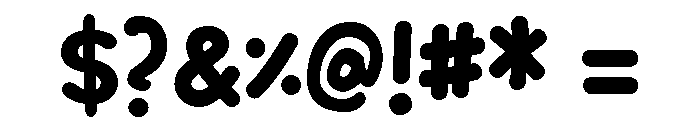 Chumley Fatty Font OTHER CHARS