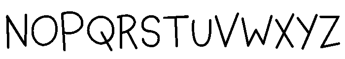 Chumley Skinny Font UPPERCASE