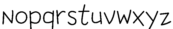 Chumley Skinny Font LOWERCASE