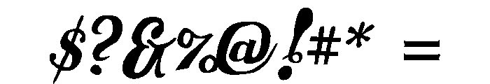 Chunder Regular Font OTHER CHARS