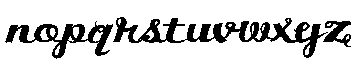 Chunder Regular Font LOWERCASE