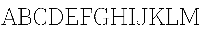 Ciclo Display Extra Light Font UPPERCASE