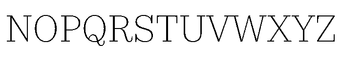 Ciclo Display Extra Light Font UPPERCASE