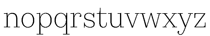 Ciclo Display Extra Light Font LOWERCASE