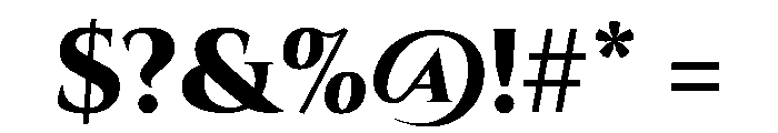 Cinzel ExtraBold Font OTHER CHARS