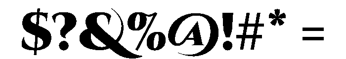 Cinzel Heavy Font OTHER CHARS