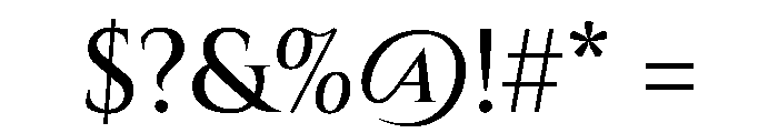 Cinzel Medium Font OTHER CHARS