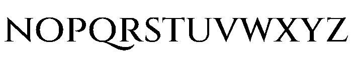 Cinzel Medium Font LOWERCASE