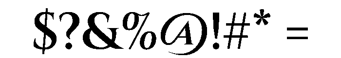 Cinzel SemiBold Font OTHER CHARS