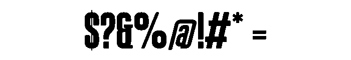 Ciabatta Regular Font OTHER CHARS