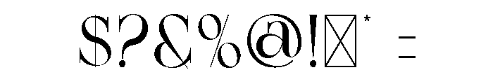Ciesla Font OTHER CHARS