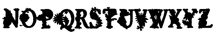 Cinco De Mayo Floral Font UPPERCASE